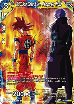 SSG Son Goku & Hit, Temporary Truce BT15-146 card