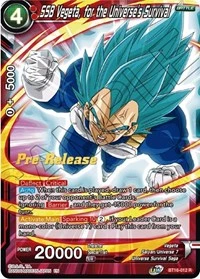 SSB Vegeta, for the Universe's Survival BT16-012_PR card