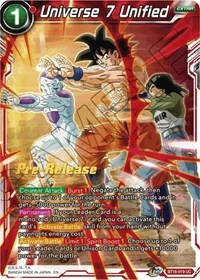 Universe 7 Unified BT16-019_PR card