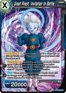 Great Priest, Invitation to Battle BT16-023 card