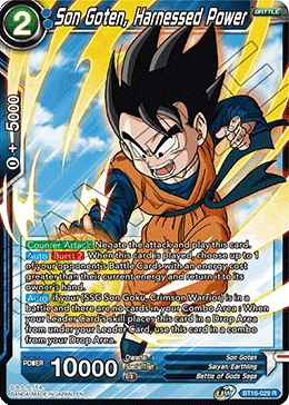 Son Goten, Harnessed Power BT16-029 card