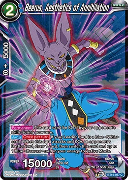 Beerus, Aesthetics of Annihilation BT16-037 card
