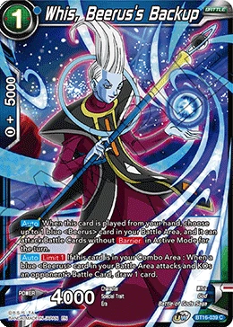 Whis, Beerus's Backup BT16-039 card