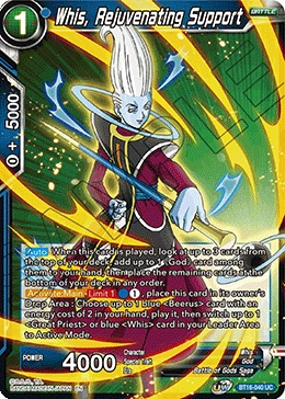 Whis, Rejuvenating Support BT16-040 card