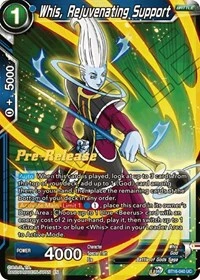 Whis, Rejuvenating Support BT16-040 Dragon Ball Masters card, Promo