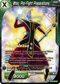 Whis, Pre-Fight Preparations BT16-048_PR card