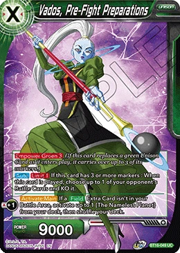 Vados, Pre-Fight Preparations BT16-049 card