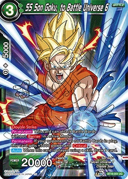 SS Son Goku, to Battle Universe 6 BT16-051 card