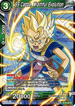 SS Cabba, Wrathful Evolution BT16-059 card