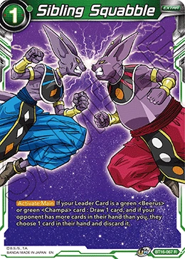 Sibling Squabble BT16-067 card