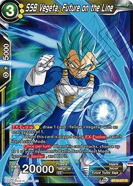 SSB Vegeta, Future on the Line BT16-077 card
