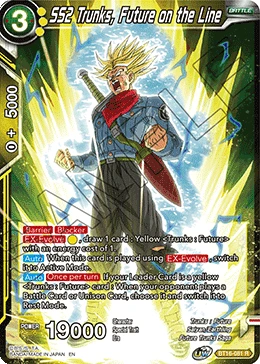 SS2 Trunks, Future on the Line BT16-081 Dragon Ball Masters card, Release Event