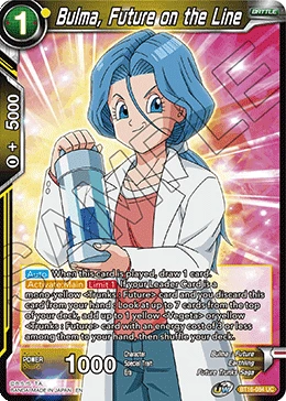 Bulma, Future on the Line BT16-084 card