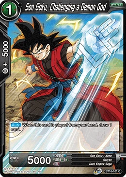 Son Goku, Challenging a Demon God BT16-101_PR