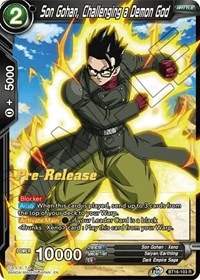 Son Gohan, Challenging a Demon God BT16-103_PR card