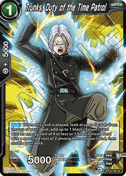 Trunks, Duty of the Time Patrol BT16-109 card