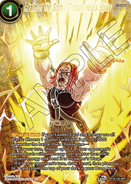 Realm of the Gods - Crimson Hero's Strike BT16-125 Dragon Ball Masters card
