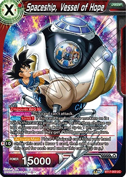 Spaceship, Vessel of Hope BT17-003 card
