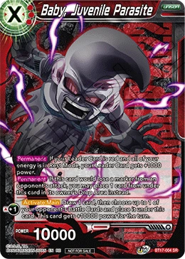 Baby, Juvenile Parasite BT17-004 Dragon Ball Masters card, Championship