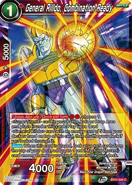 General Rilldo, Combination Ready BT17-020 card