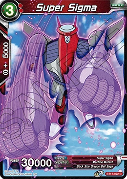 Super Sigma BT17-022 card