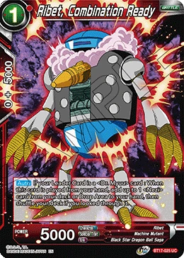 Ribet, Combination Ready BT17-025 card