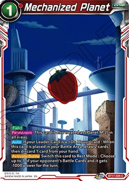Mechanized Planet BT17-028 Dragon Ball Masters card