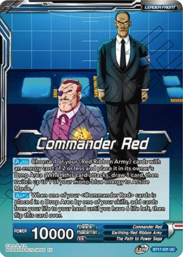 Commander Red BT17-031 card