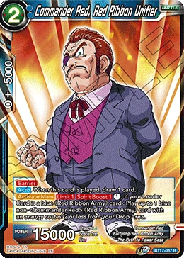 Commander Red, Red Ribbon Unifier BT17-037 card
