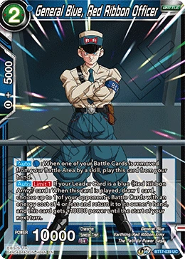 General Blue, Red Ribbon Officer BT17-039 card