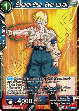 General Blue, Ever Loyal BT17-040 card
