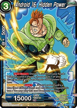 Android 16, Hidden Power BT17-048 card
