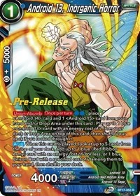 Android 13, Inorganic Horror BT17-052 Dragon Ball Masters card, Promo