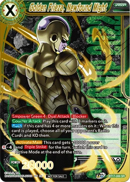 Golden Frieza, Newfound Might BT17-066 Dragon Ball Masters card, Promo 2