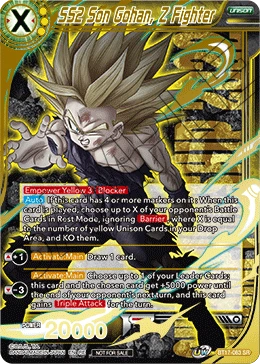 SS2 Son Gohan, Z Fighter BT17-083_SPR03 card