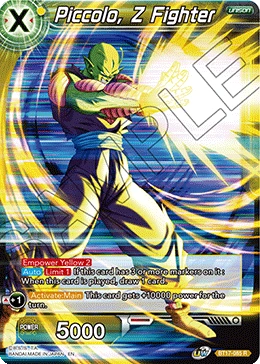 Piccolo, Z Fighter BT17-085 card