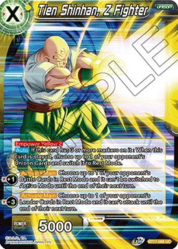 Tien Shinhan, Z Fighter BT17-088 card