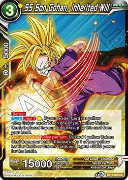 SS Son Gohan, Inherited Will BT17-096 Dragon Ball Masters card