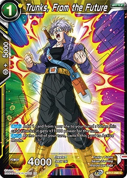 Trunks, From the Future BT17-098 Dragon Ball Masters card