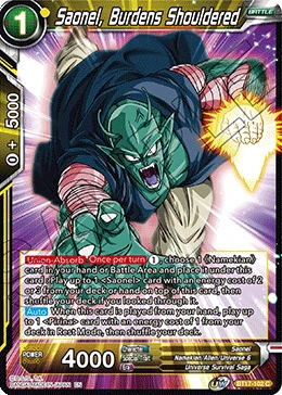 Saonel, Burdens Shouldered BT17-102 card