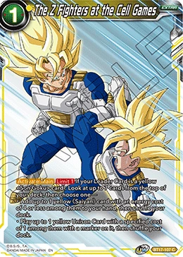 The Z Fighters at the Cell Games BT17-107 card