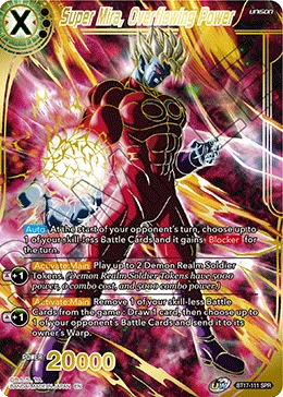 Super Mira, Overflowing Power BT17-111 Dragon Ball Masters card