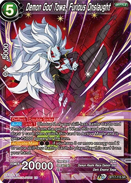 Demon God Towa, Furious Onslaught BT17-115 card