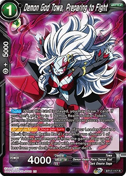 Demon God Towa, Preparing to Fight BT17-117 card