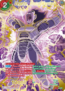 Vegeta, Proud Warrior BT17-132_SPR card