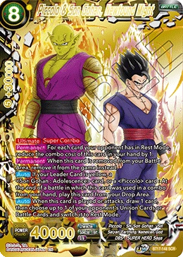 Piccolo & Son Gohan, Newfound Might BT17-148 card