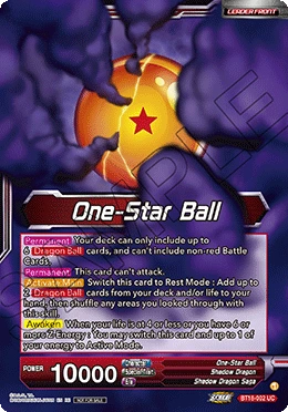 One-Star Ball BT18-002_PR card