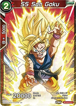 SS Son Goku BT18-013 card