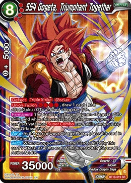 SS4 Gogeta, Triumphant Together BT18-019 card