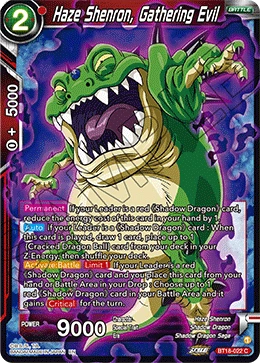 Haze Shenron, Gathering Evil BT18-022 card